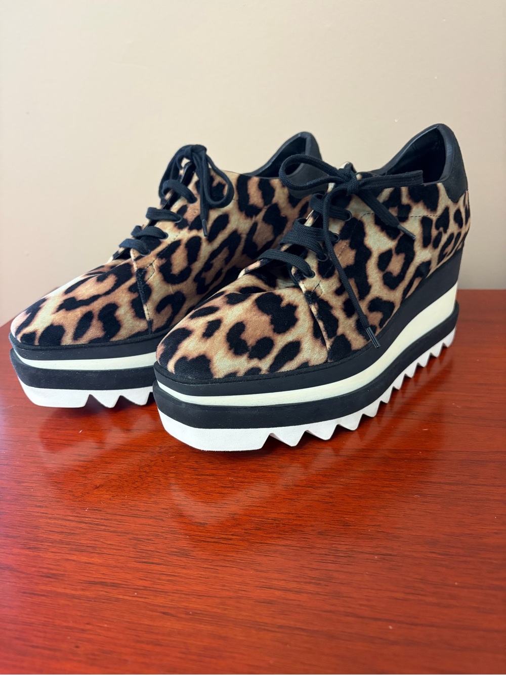 Stella McCartney Elyse Platform Sneaker  with animal print